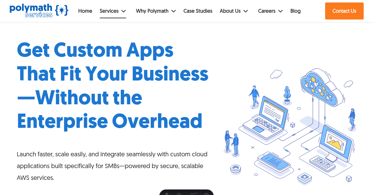 Custom Application Development on AWS | Polymath Services